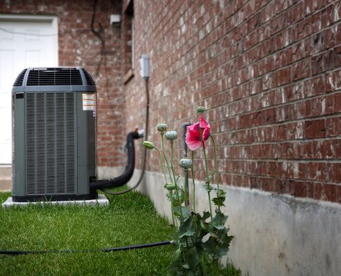 AC on house backyard